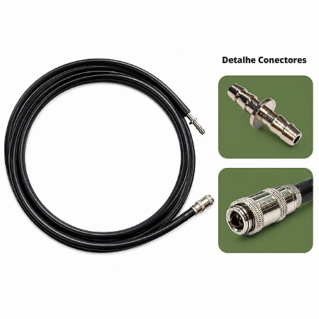 Mangueira Extensora PNI 2m Conector Metálico BP2TM Mindray Edan Goldway