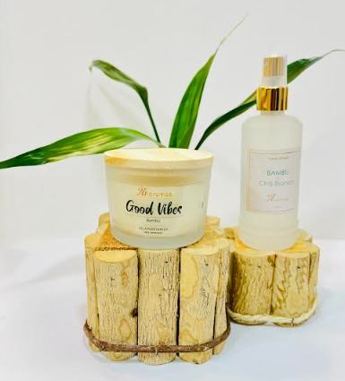 Kit Home Spray e Vela -Bambu