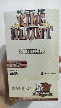 SEDA KING BLUNT SABOR  BAUNILHA  CAIXA COM 25 UNIDADES
