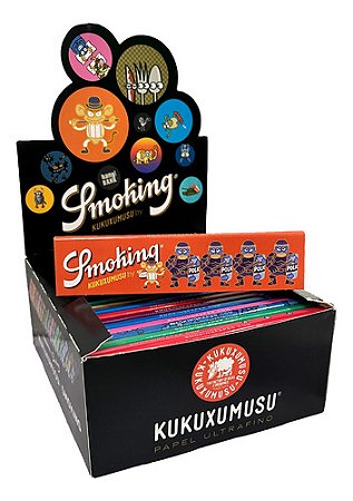 SEDA SMOKING KUKUXUMUSSU KING SIZE FOLHA BRANCA DISPLAY COM 50 LIVRETOS