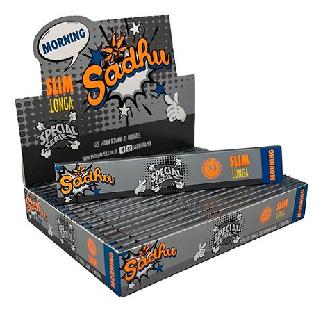 SEDA SADHU BRANCA SLIM PRATA  LONGA DISPLAY COM 21 LIVRETOS