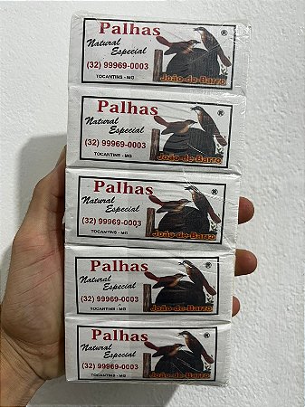 PALHA DE MILHO JOÃO DE BARRO PACOTE COM 50 LIVRETOS DE 10 PALHAS
