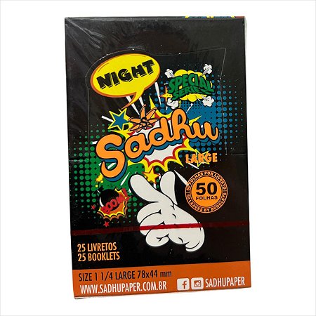 SEDA SADHU NIGHT LARGE PEQUENA COM 25 LIVRETOS