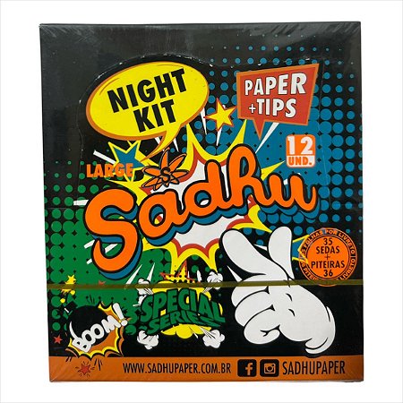 SEDA SADHU NIGHT KIT LARGE SEDA E PITEIRA DISPLAY COM 12 LIVRETOS