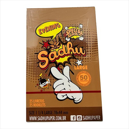 SEDA SADHU EVENING BROWN LARGE PEQUENA DISPLAY COM 25 LIVRETOS