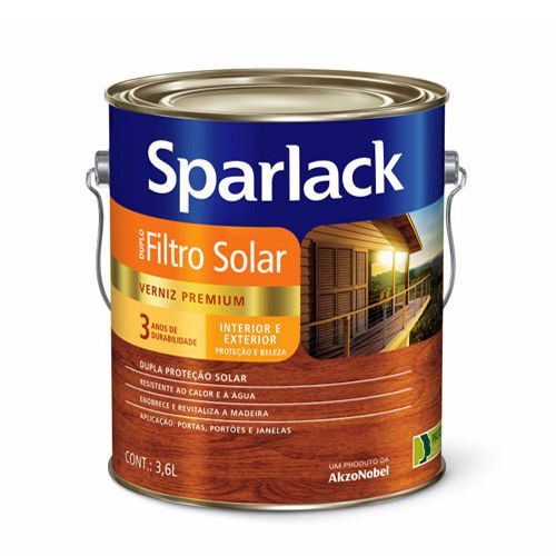 Verniz Triplo Filtro Solar  Sparlack – 3,6L – Mogno