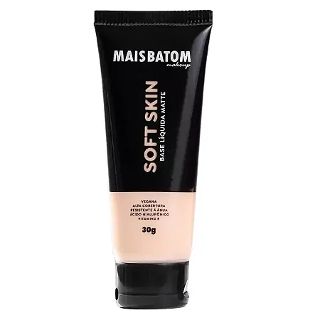 Base Líquida Matte Soft Skin Mais Batom Makeup - Claro-01