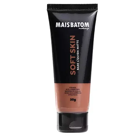 Base Líquida Matte Soft Skin Mais Batom Makeup - Escuro-03