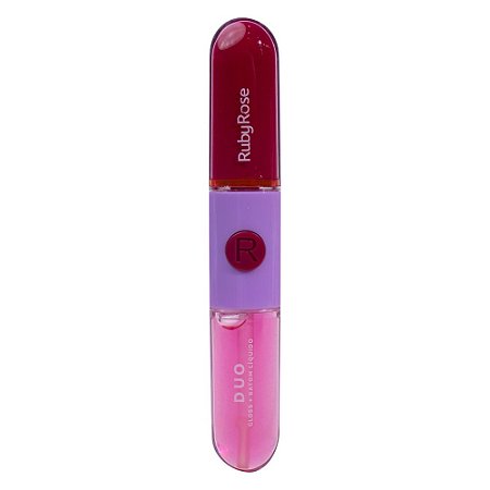 Batom & Gloss Duo Mood - LD03 - Ruby Rose