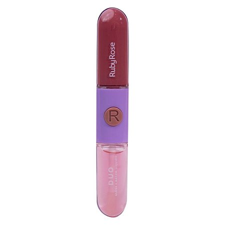 Batom & Gloss Duo Mood - LD04 - Ruby Rose