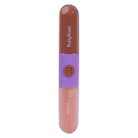 Batom & Gloss Duo Mood - LD06 - Ruby Rose