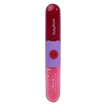 Batom & Gloss Duo Mood - LD09 - Ruby Rose