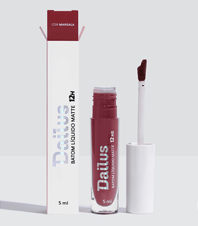 Batom Líquido Matte Dailus 12h - Marsala