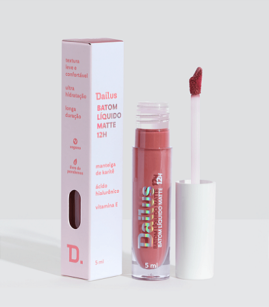 Batom Líquido Matte Dailus 12h - Nude