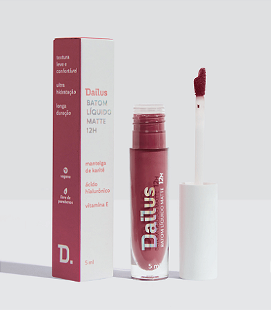 Batom Líquido Matte Dailus 12h - Rosé