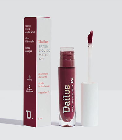 Batom Líquido Matte Dailus 12h - Sapatilha