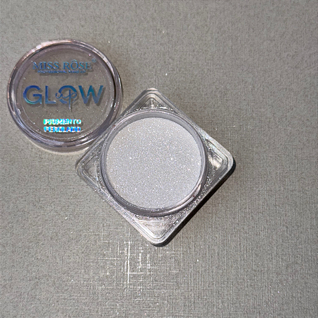Pigmento Perolado Glow Up - Cor Branco - Miss Rôse
