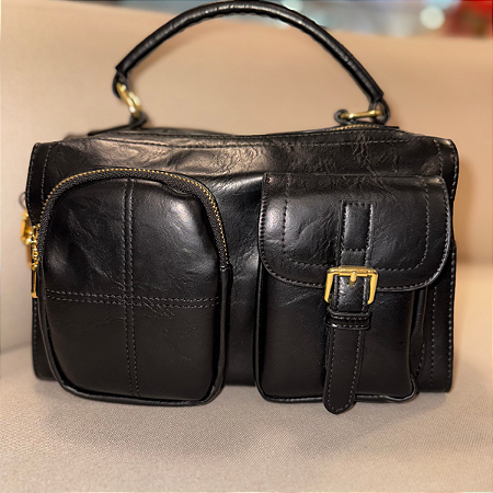 Bolsa Baú Cor: Preta