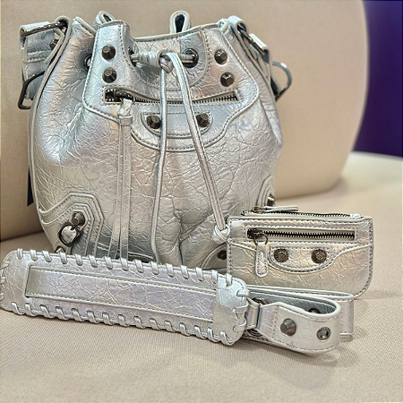 Bolsa Balen Saco Cor: Prata