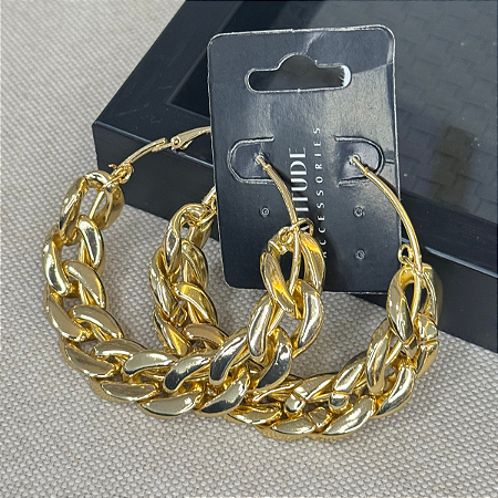 Brinco de Corrente Cor: Dourada