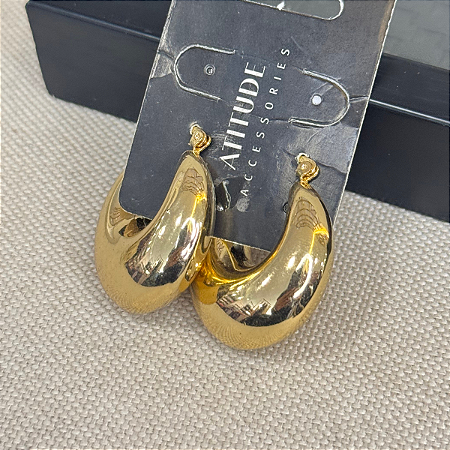 Argola Bubble Cor: Dourada