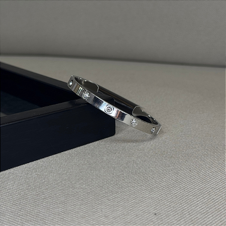 Bracelete com Pontos de Luz Cor: Prata