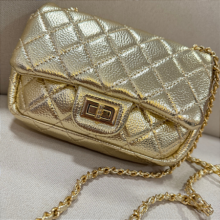 Bolsa Italy Cor: Dourado