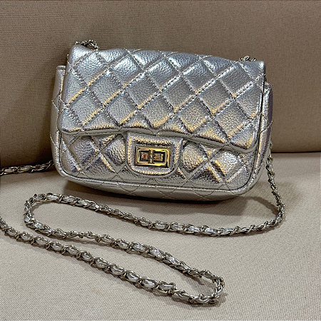 Bolsa Italy Cor: Prata