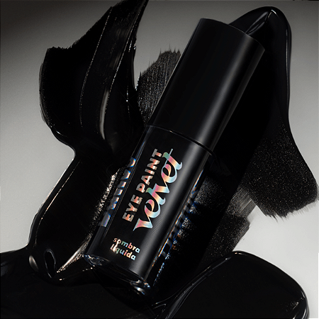 Sombra Líquida Eye Paint Velvet Matte - Cor Black - Dailus
