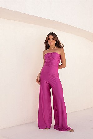 Calça malha fúcsia