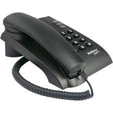 TELEFONE COM FIO PLENO S/ CHAVE PRETO INTELBRAS