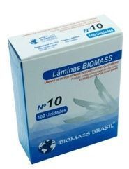 Lamina Bisturi N10 Cx C/100 - Biomass