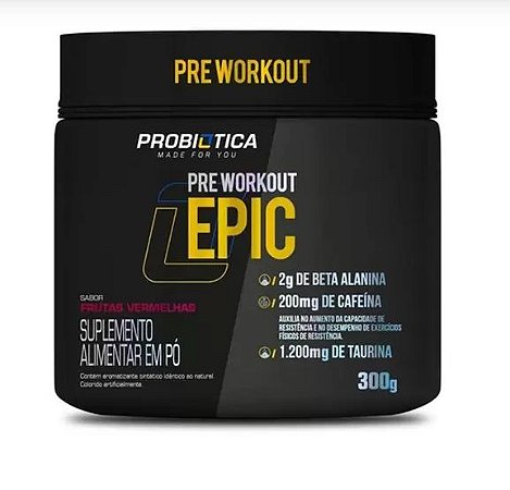 Pre Treino Epic Probiotica 300g