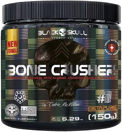 Pré Treino Bone Crusher Black Skull 150g