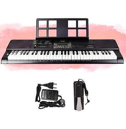Teclado Casio CTX800 USB Musical 5/8 61 Teclas Com Fonte e Pedal Sustain