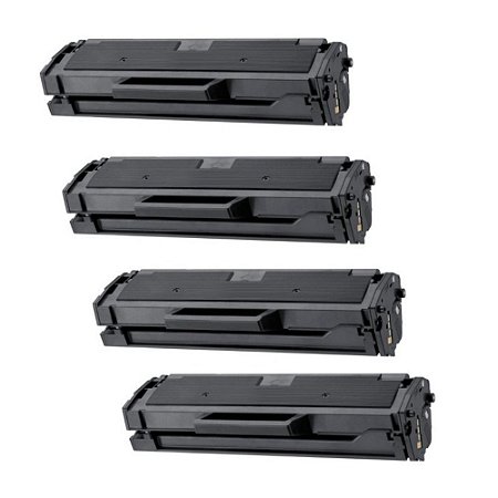 Kit 4 Cartuchos de Toners Compatíveis para Samsung ML2165 l MLTD101S Novos