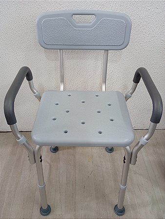 Banco Para Banho Com Encosto E Apoio Para Braço