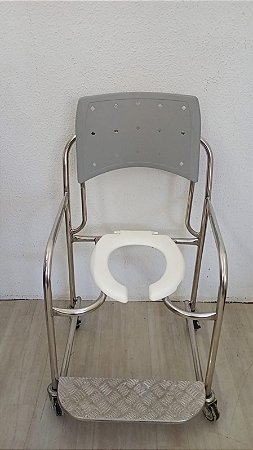 Cadeira Higiênica em Inox - Capacidade 230kg