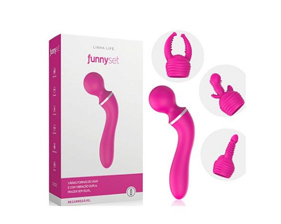 Vibrador e Estimulador Multivelocidade Recarregável Funny Set