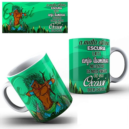 Canecas de Orixas Oxossi - Umbanda - Candomblé