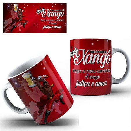 Canecas de Orixas Xangô - Umbanda - Candomblé