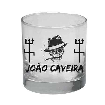 Copo de Whisky Exú João Caveira 3 - Umbanda - Candomble