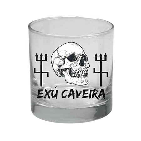 Copo de Whisky  Exu Caveira 3 - Umbanda - Candomble