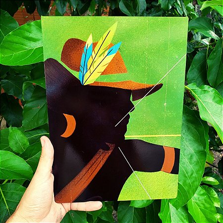 Quadros de MDF de Orixás - OXOSSI - Umbanda - Candomble