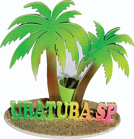 Kit 10 peças Artesanato Porta caneta Coqueiro