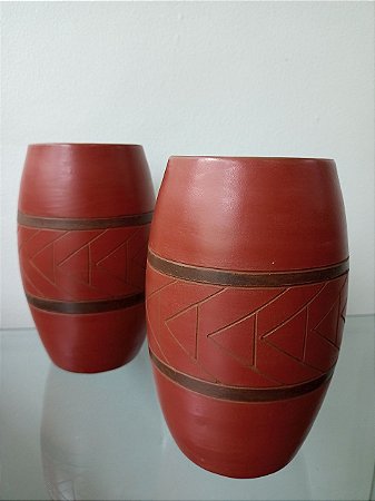 ARTESANATO CERÂMICO JARRO TAMBOR