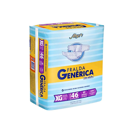 Fraldas Geriátrica Genérica Unissex XG c/46Un