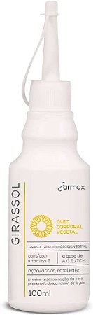 Oleo Corporal De Girassol Farmax 100ml Com Vitamina E