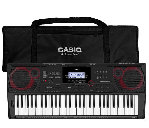 Kit Teclado Casio Profissional CT-X3000 USB 5/8 Com Capa Trasporte Preta