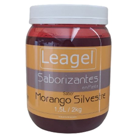 Base Saborizante em Pasta Leagel Sabor Morango Silvestre